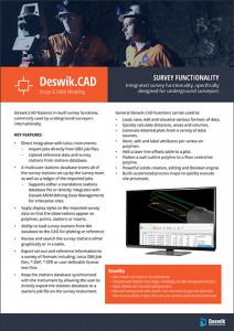 Deswik-CAD-survey-functionality