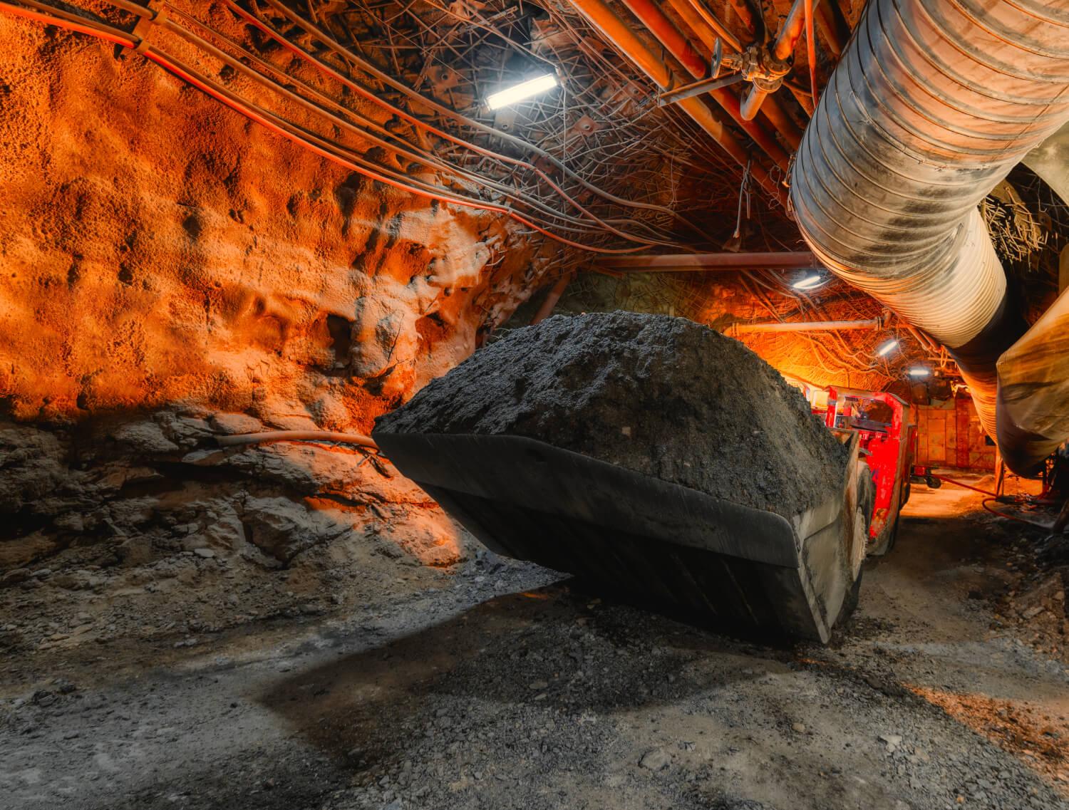 Underground Mine with Machinery